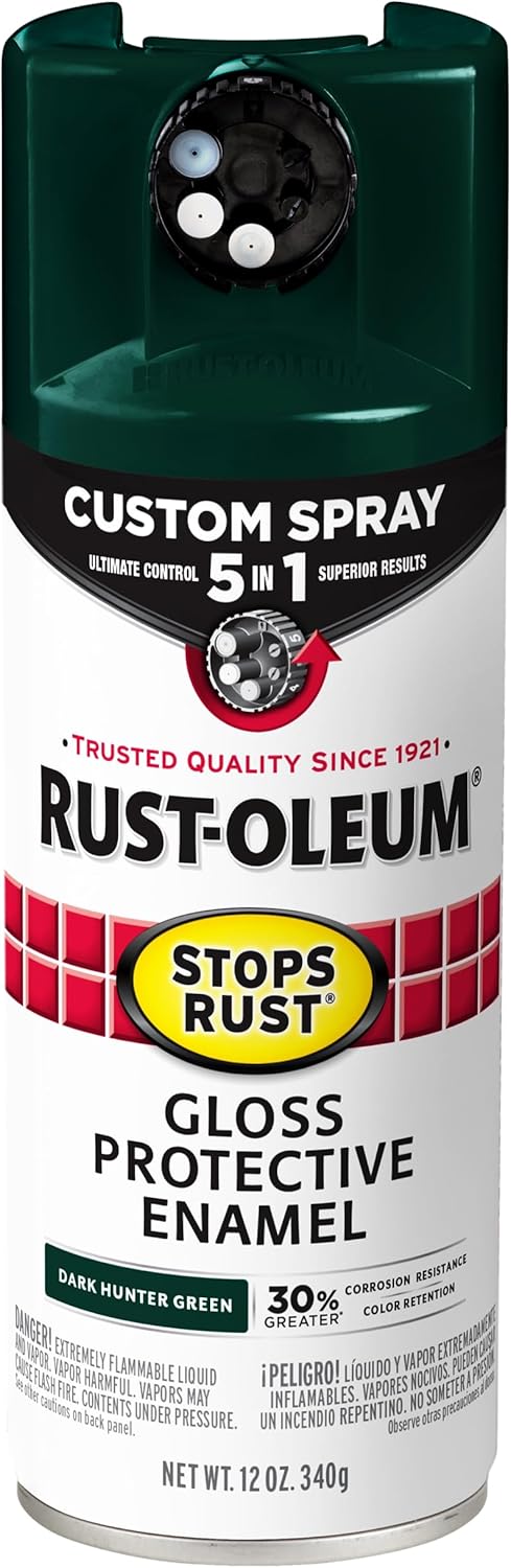 Rust-Oleum Stops Rust Custom Spray 5-in-1 Paint, 12 oz