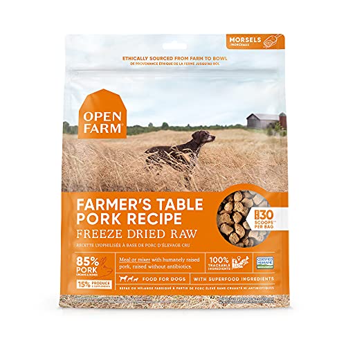 Open Farm Freeze-Dried Raw Dog Food – Pork, 22 oz