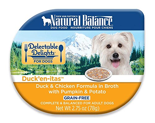 Natural Balance 24Ea/2.75 Oz 24 Count Delectable Delights Duck'En-Itas In Broth Dog Food, One Size