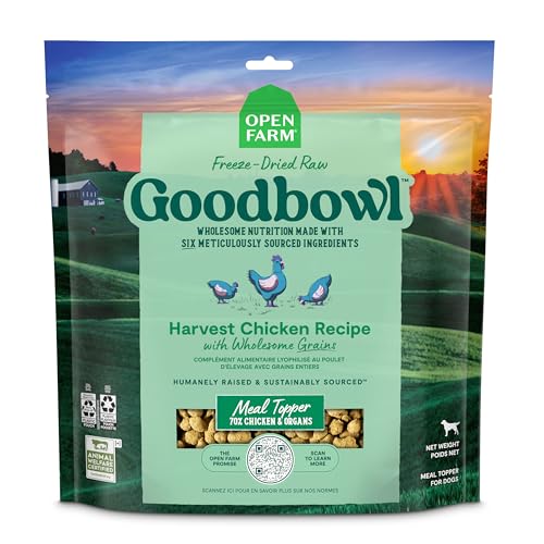 Open Farm Goodbowl Freeze Dried Morsels – Harvest Chicken & Wholesome Grains Recipe 46oz