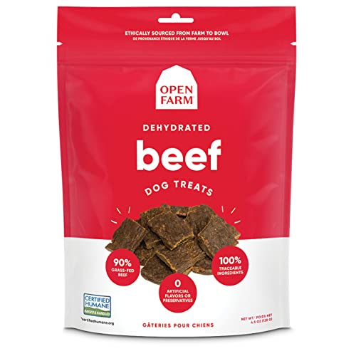 Open Farm Beef Dehydrated Dog Treats, 4.5-oz