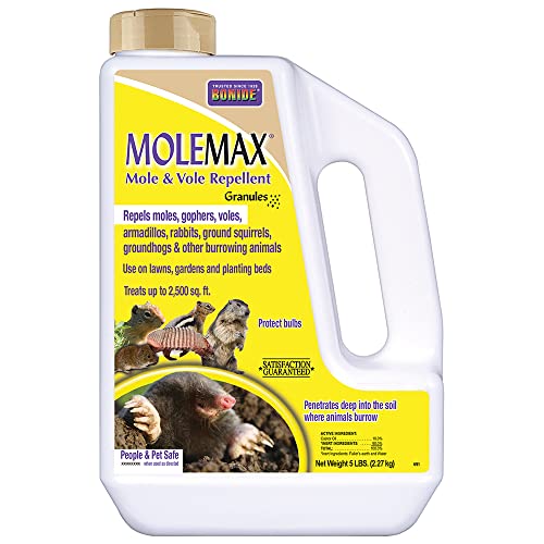 Bonide MoleMax Mole & Vole Repellent Granules – 5 lb