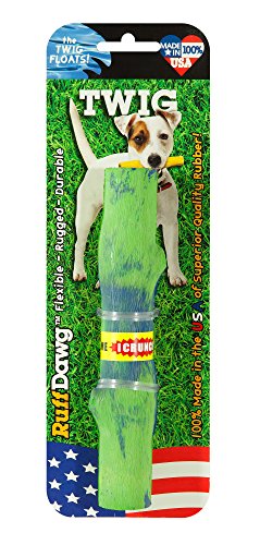 Ruff Dawg Twig Crunch Rubber Dog Toy Assorted Colors