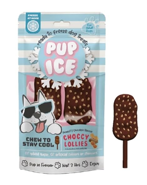 Ethical Pet Choccy Lollies Chocolate & Peanut Butter Flavor Frozen Dog Treat