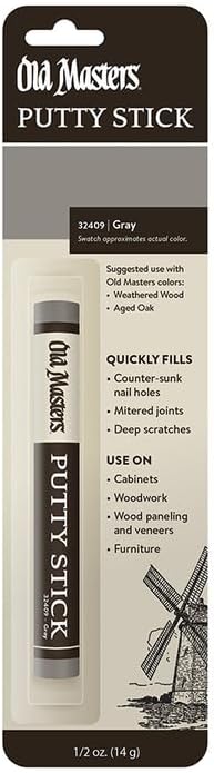 Old Masters 32409 Gray Perfect Match Putty Stick