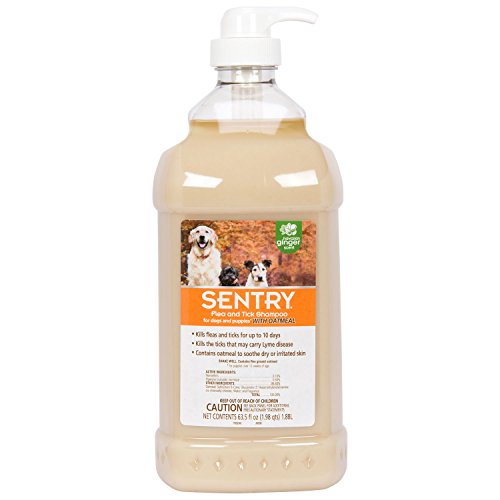 SENTRY Oatmeal Flea & Tick Shampoo for Dogs – Hawaiian Ginger, 63.5 oz