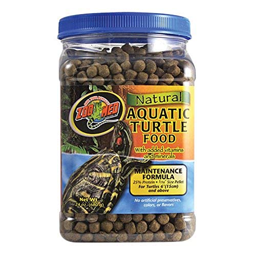 Zoo Med Natural Aquatic Turtle Food, Maintenance Formula, 24-Ounce