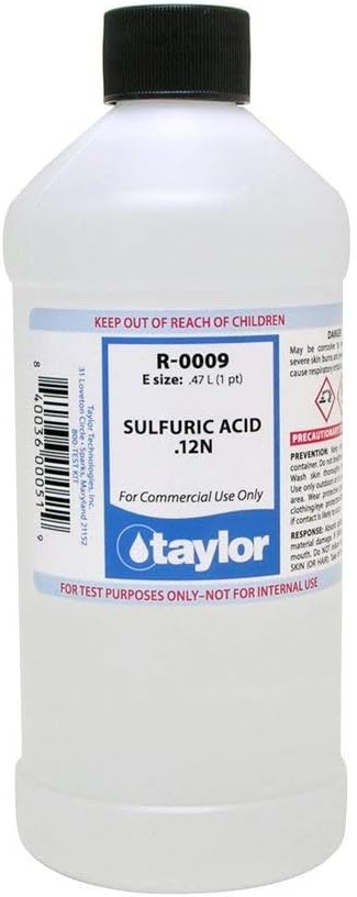 Taylor R-0009-E Sulfuric Acid .12N 16 oz