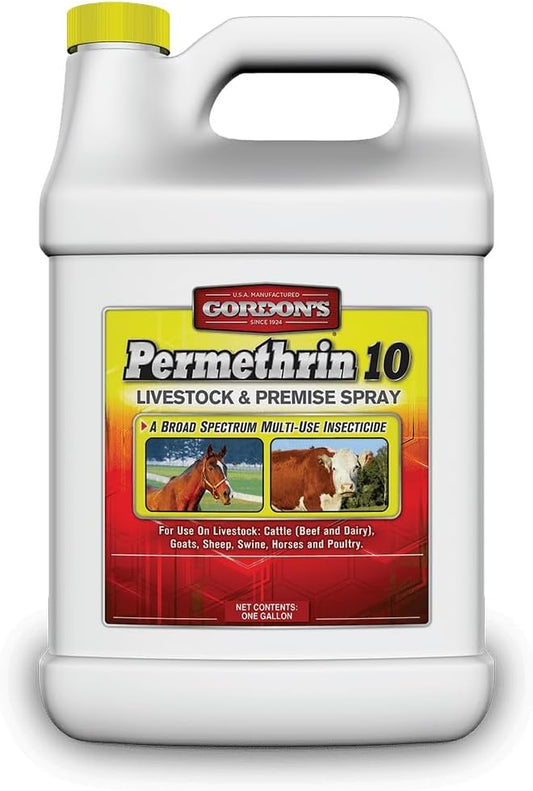 Gordon's Permethrin 10 Livestock & Premise Spray, 1 Gallon: Powerful Insect Control for Animals and Premises