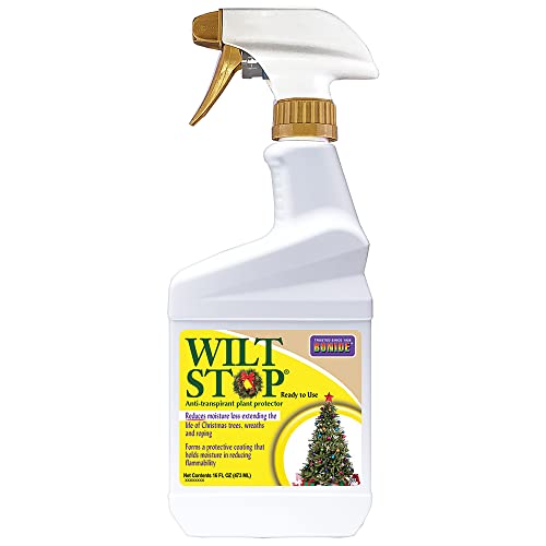 Bonide 098 (BND098), Anti-transpirant Plant Protector Wilt Stop Xmas Tree & Wreath Ready-To-Use, 16 oz, Color