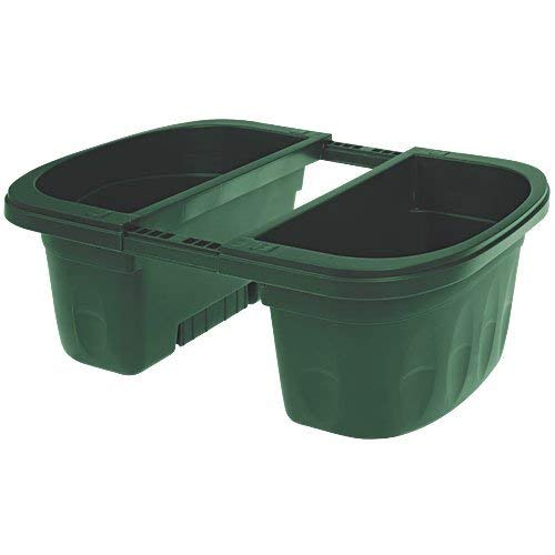 Apollo Double-Sided Adjustable Railing Planter – 16 in, Green