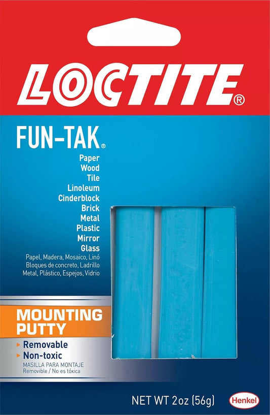 Loctite Fun-Tak Mounting Putty 2-Ounce (1087306)