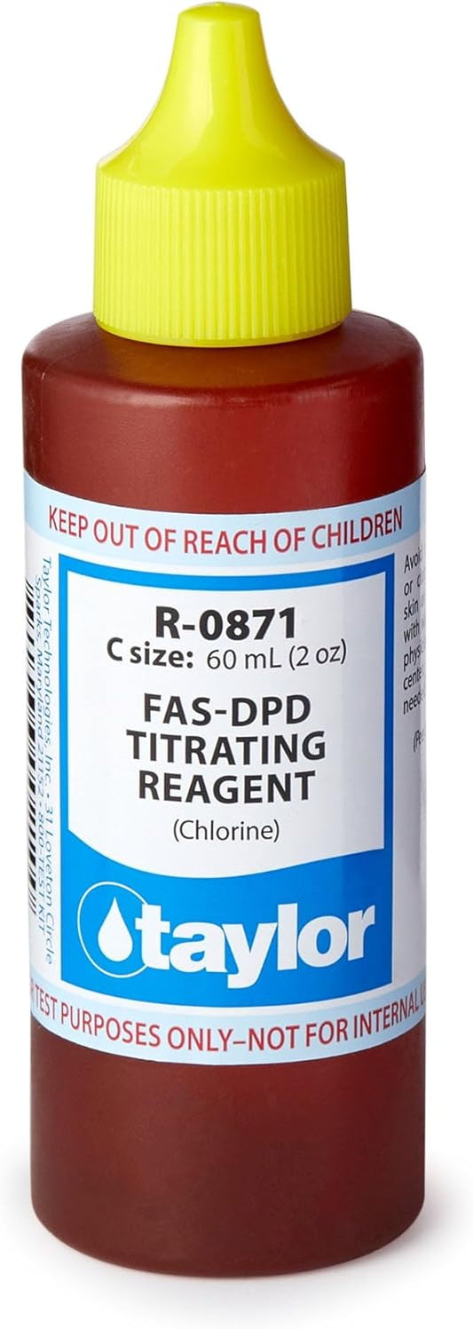 Taylor Technologies R-0871-C FAS-DPD Titrating Solution - 2 oz