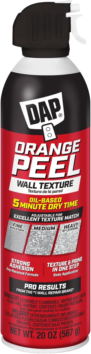 DAP Spray Orange Peel Oil Based Wall Texture Quick Repair, White