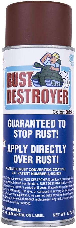 Rust Destroyer Oil Base Red Primer Spray, 13-Ounce Aerosol