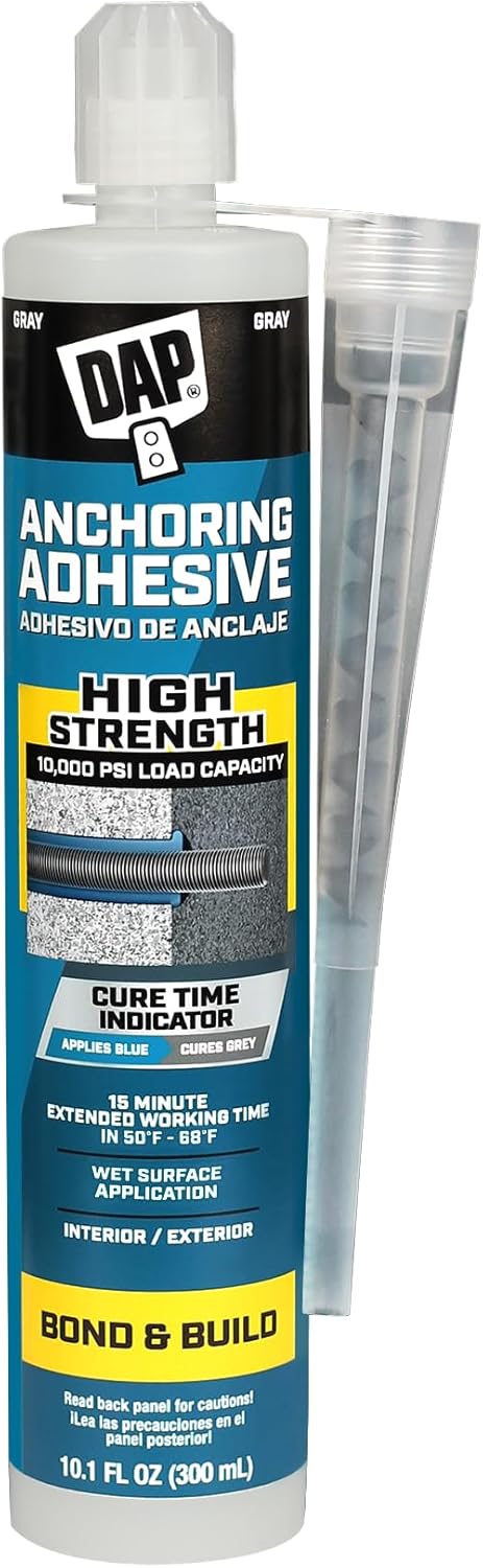 DAP Anchoring Adhesive, Gray, 10.1 Oz