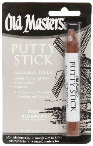 Old Masters 32407 Red Brown Putty Stick