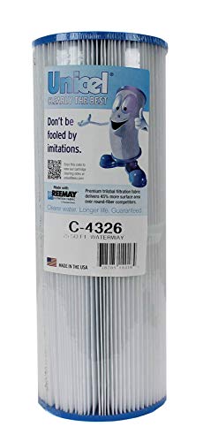 Unicel C4326 25 Square Foot 106 Pleat Count Rainbow Waterway Replacement Filter Cartridge for Home Pool, Hot Tub, and Spa, White