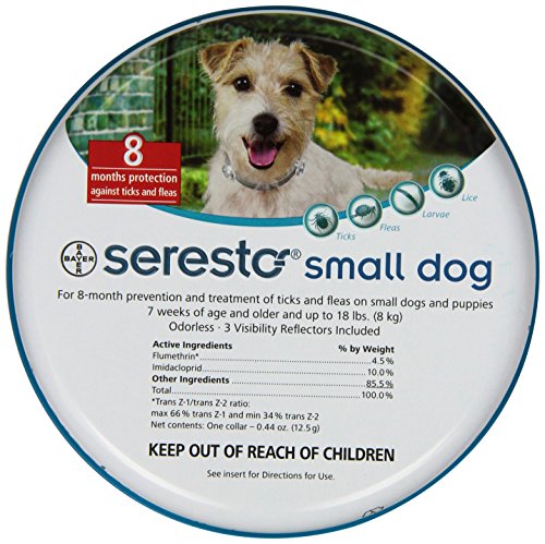 Bayer Seresto Flea and Tick Collar for Pet, Small Dog