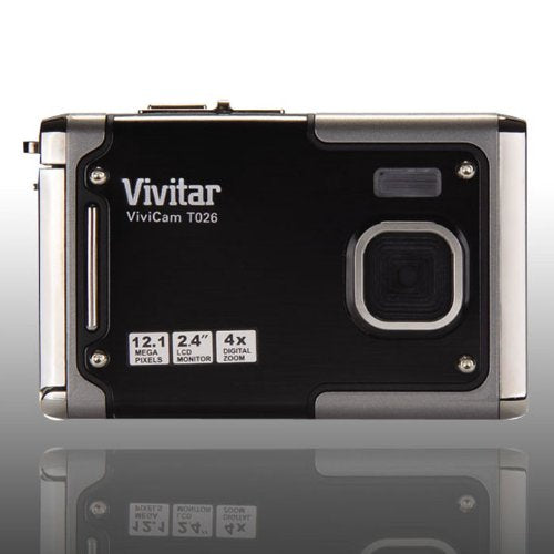 Vivitar Vivicam T026 12.1 Megapixel Digital Camera - Gray