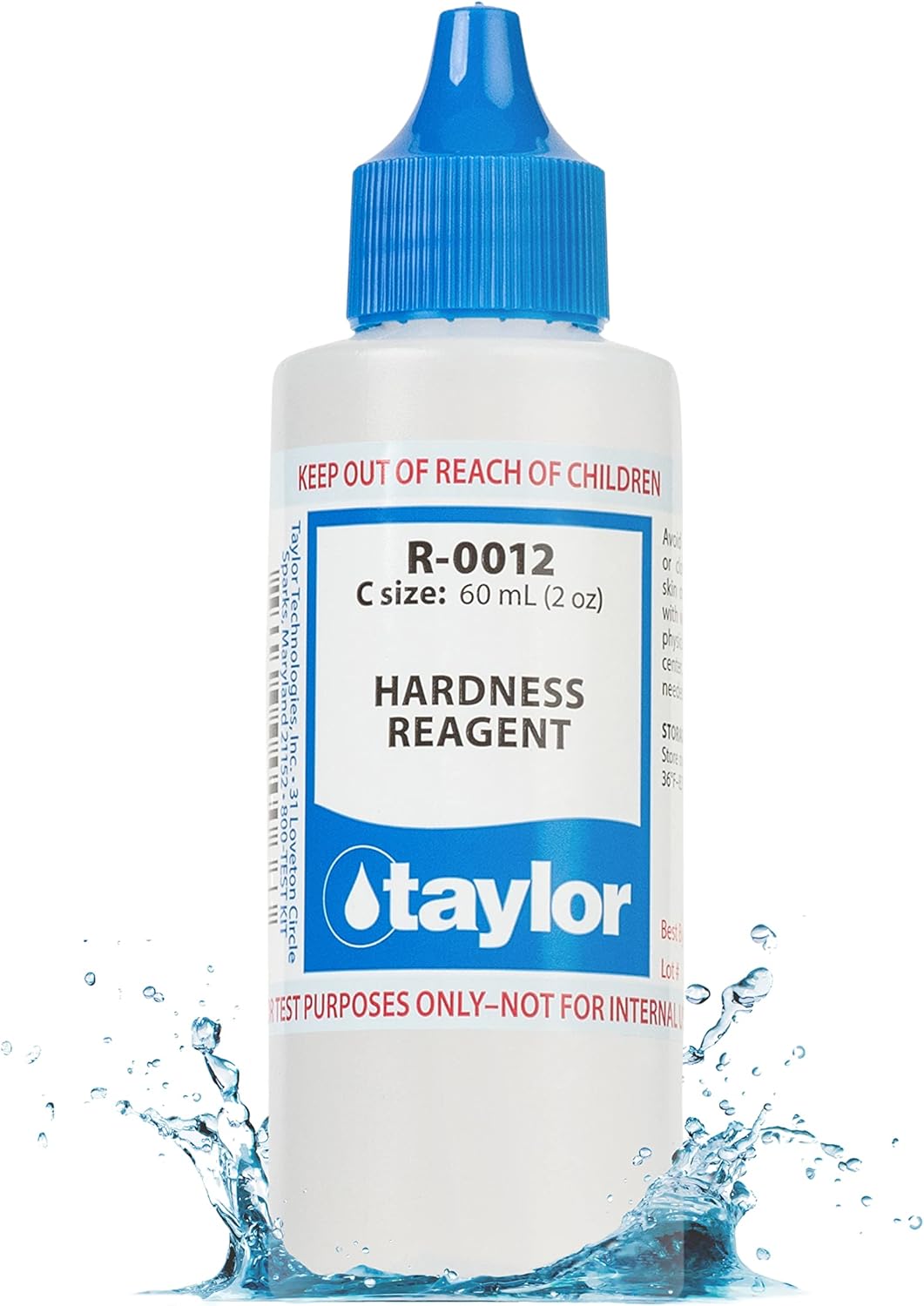 Taylor R-0012-C Hardness Reagent 2 oz for Pool & Spa Calcium Testing