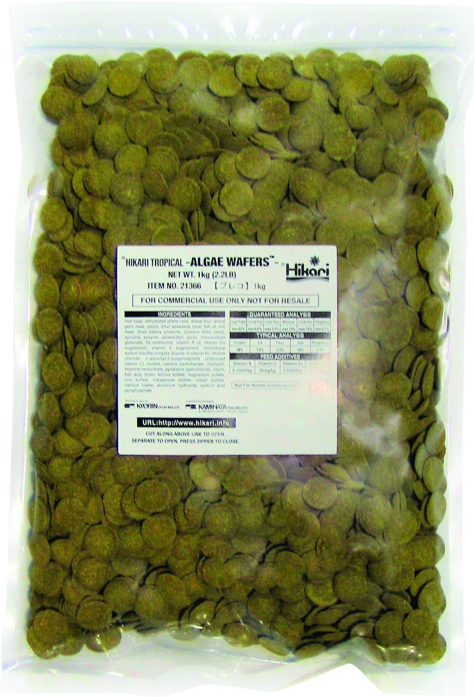 Hikari Algae Wafers for Pets, 2.2-Pound