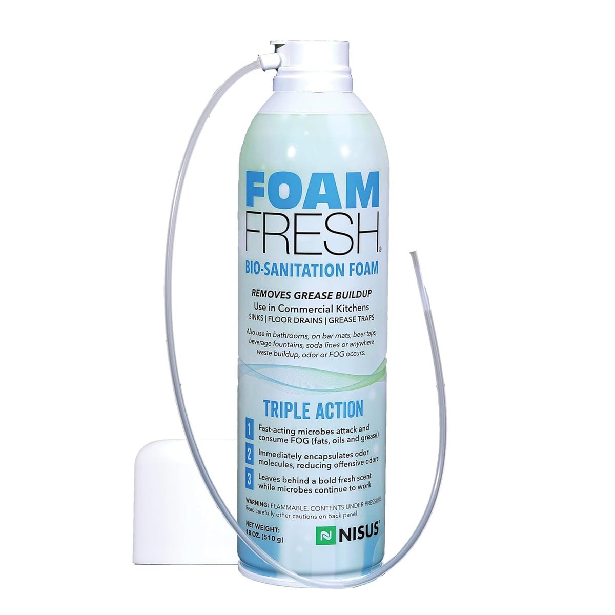 Nisus Foam-Fresh Bio Sanitation Foam – 18 oz