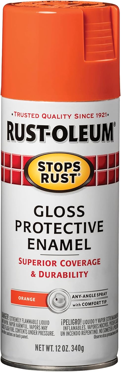 Rust-Oleum Stops Rust Spray Paint - 12 oz (Available in Multiple Colors and Finishes)