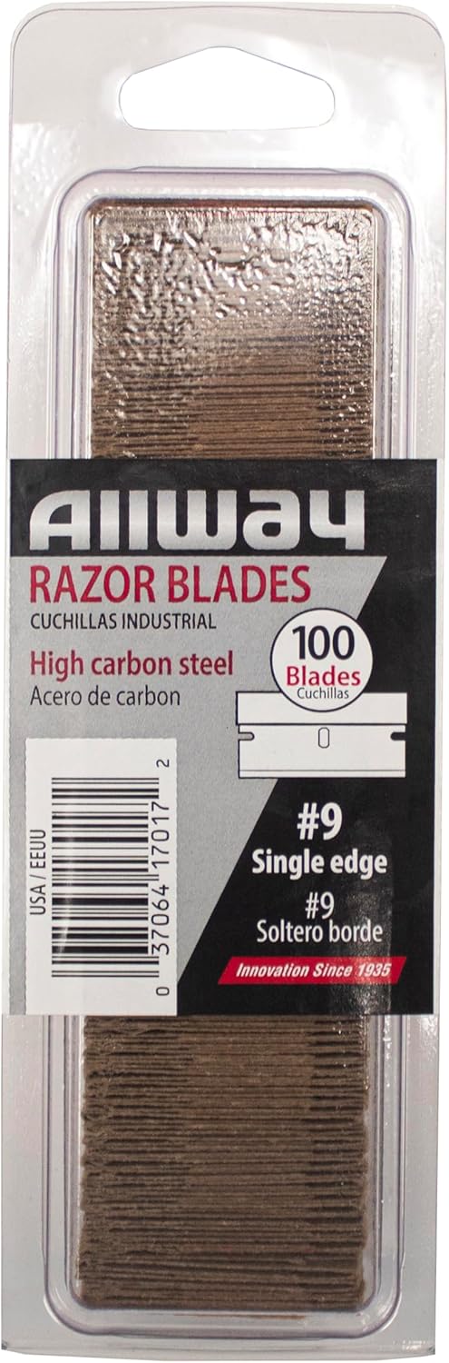 ALLWAY  Single-Edge Razor Blades – 100-Pack Clamshell