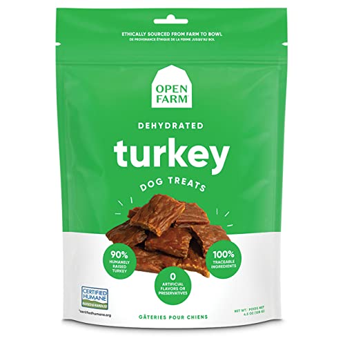 Open Farm Dehydrated Turkey Dog Treats, 4.5 oz