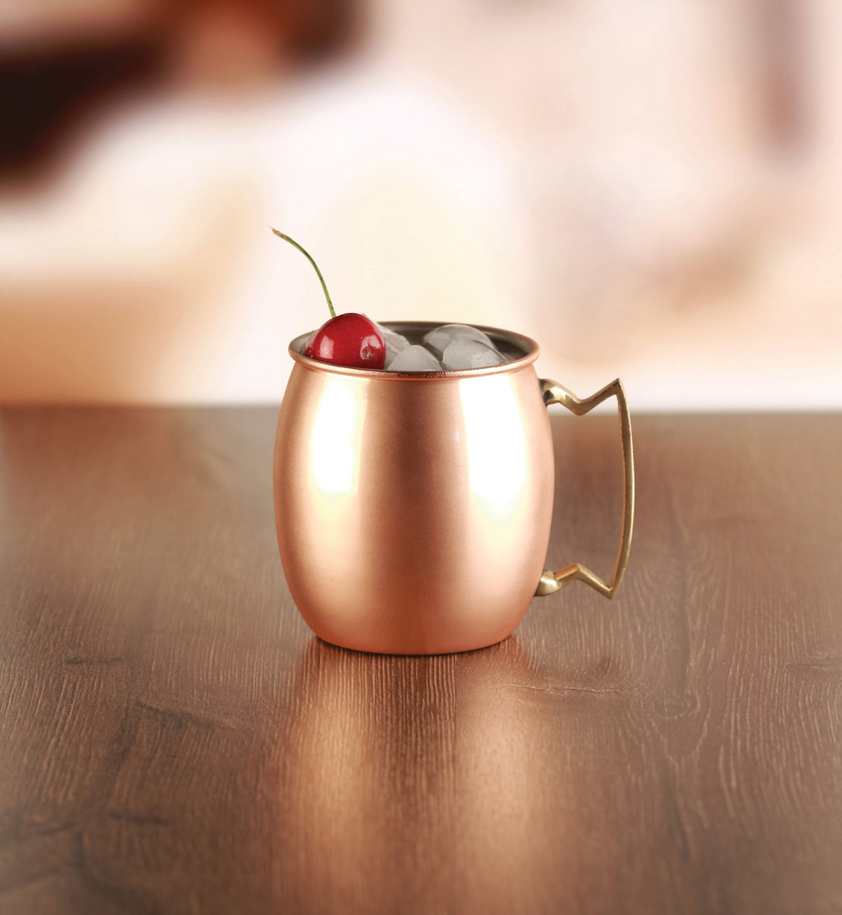 Moscow Mule Copper Mug with Brass Handle – 16 oz