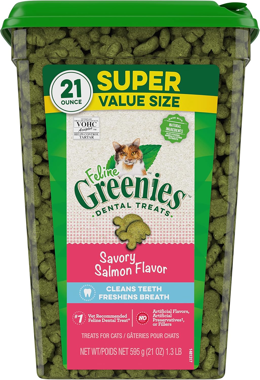 Greenies Feline Dental Treats – 21 oz Tub – image 4