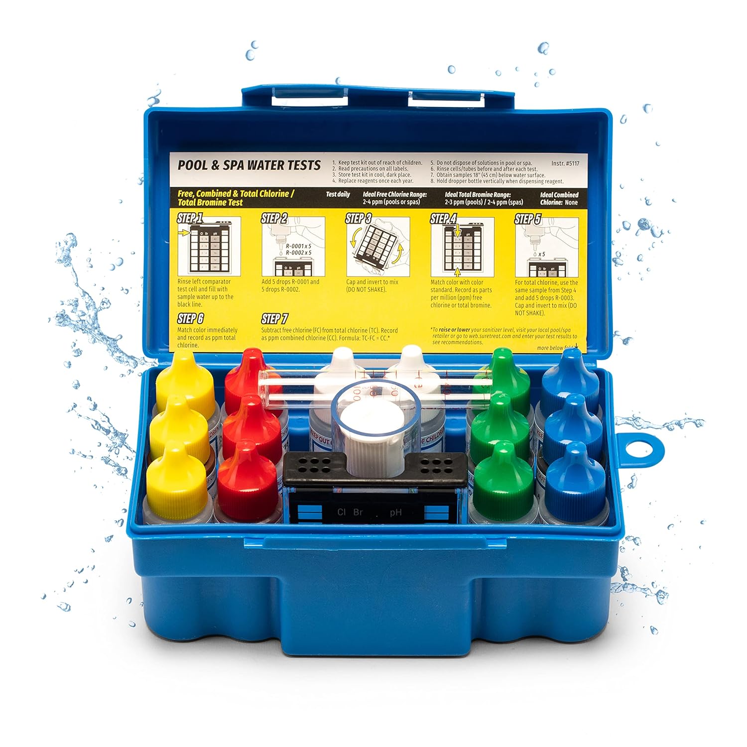Taylor K-1005 DPD 9-in-1 Pool and Spa Water Test Kit