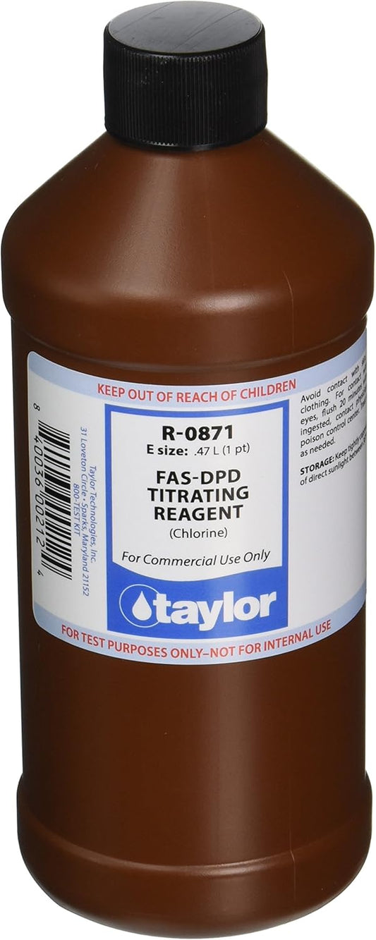 Taylor R-0871-E FAS-DPD Titrating Reagent, 16 oz