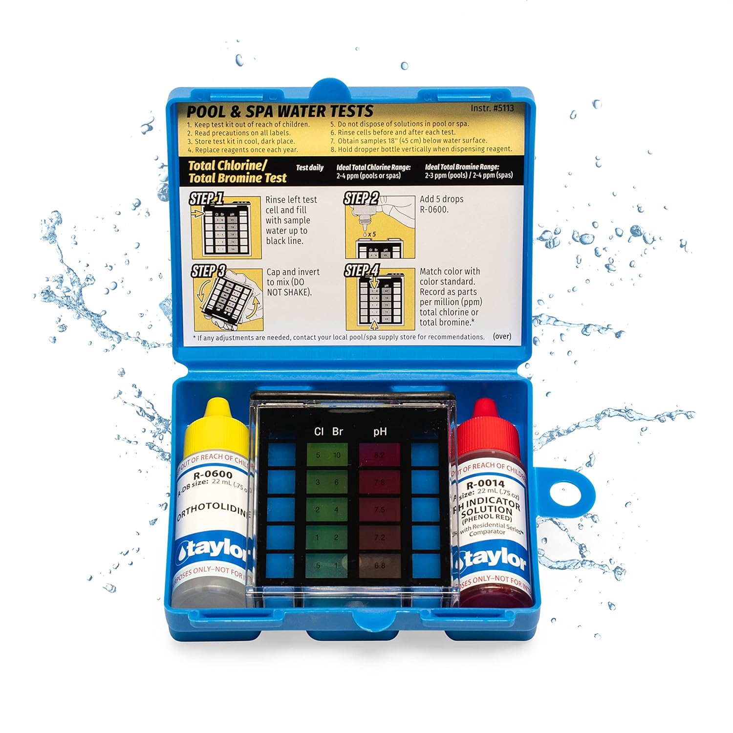 Taylor K-1000 Basic Pool & Spa Test Kit