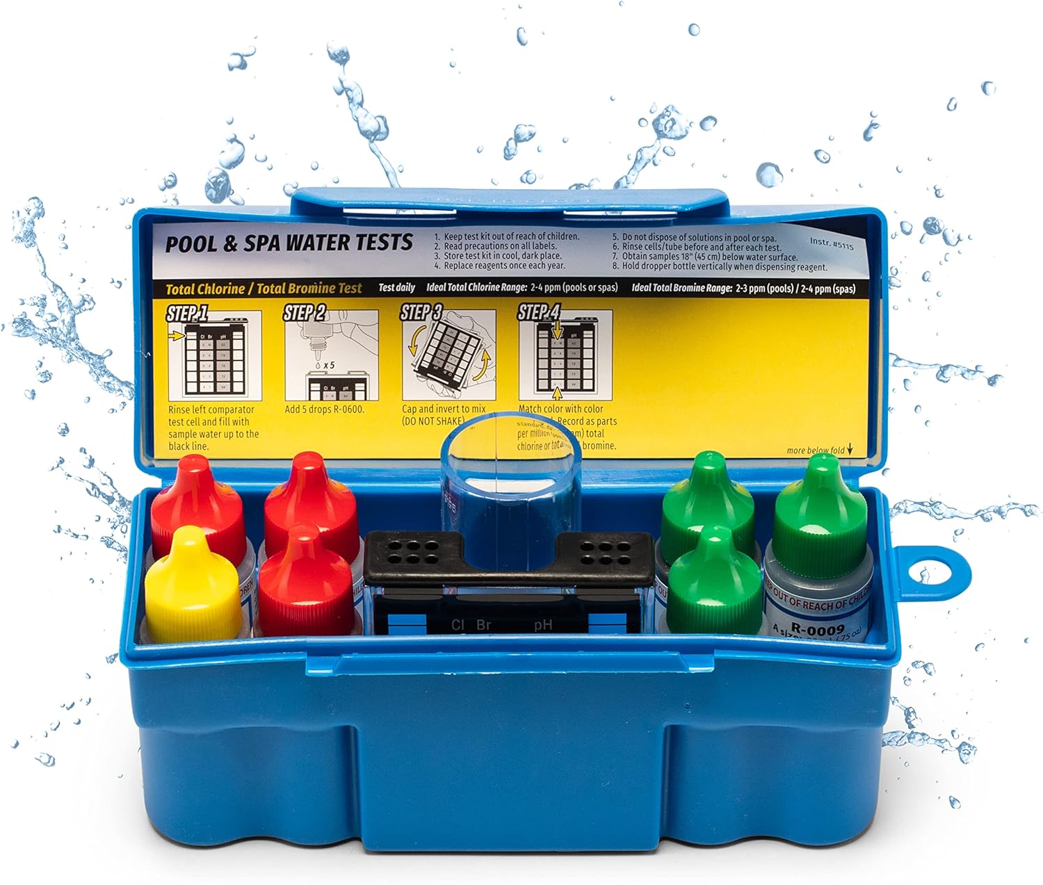 Taylor K-1003 Safety Plus Pool Test Kit