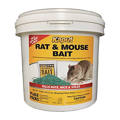 Kaput Rat, Mouse & Vole Bait – 32 Place Packs