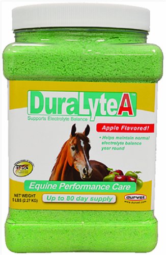 Durvet DuraLyte A Electrolyte Supplement, 5 Pounds, Apple Flavored for Horses