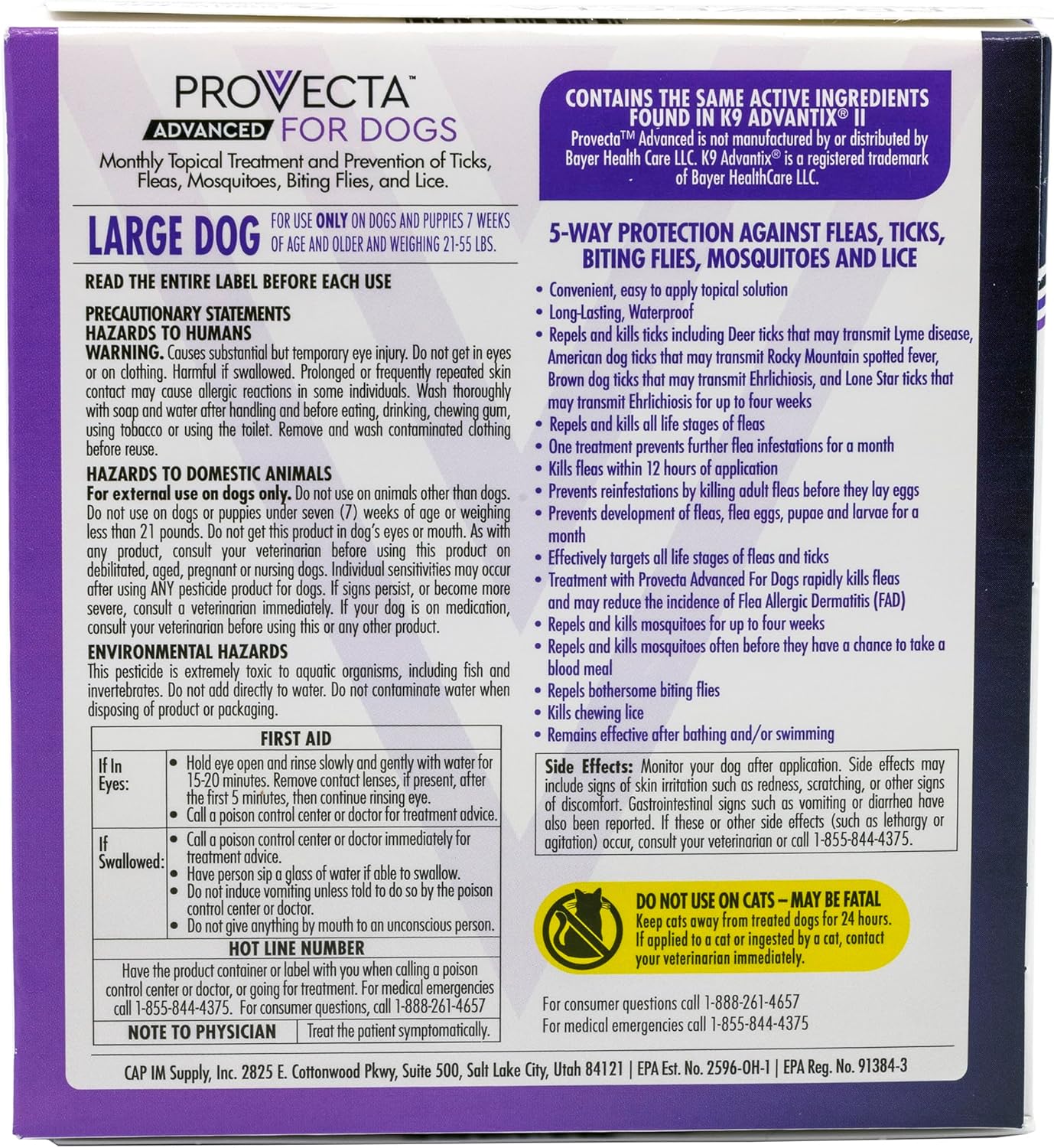 4 Doses Advanced for Dogs, Large/21-55 lb – BoonSales.com