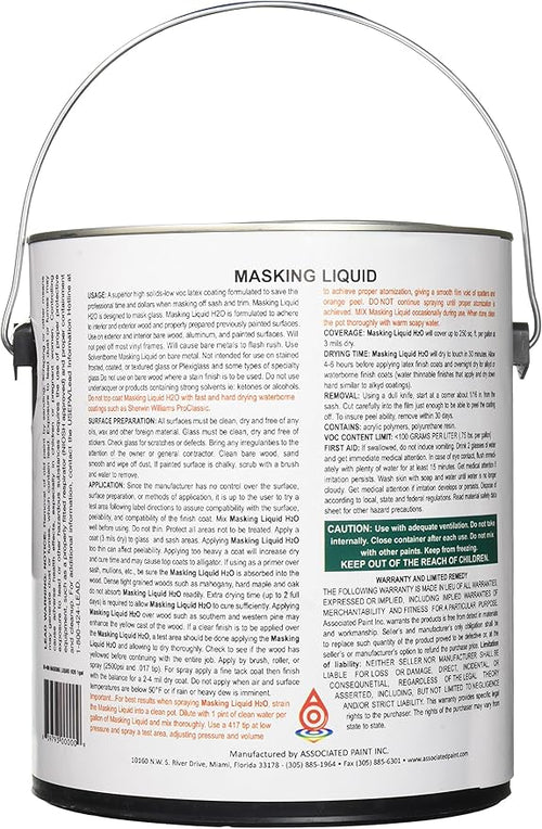 Associated Paint Clear Masking Liquid H2O – 1 Gallon – image 2