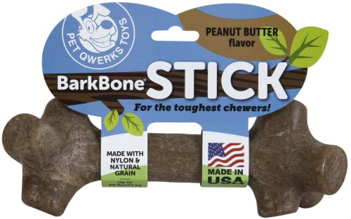 Pet Qwerks BarkBone Stick – Peanut Butter, X-Large