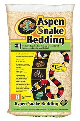 Zoo Med Aspen Snake Bedding – 8 qt
