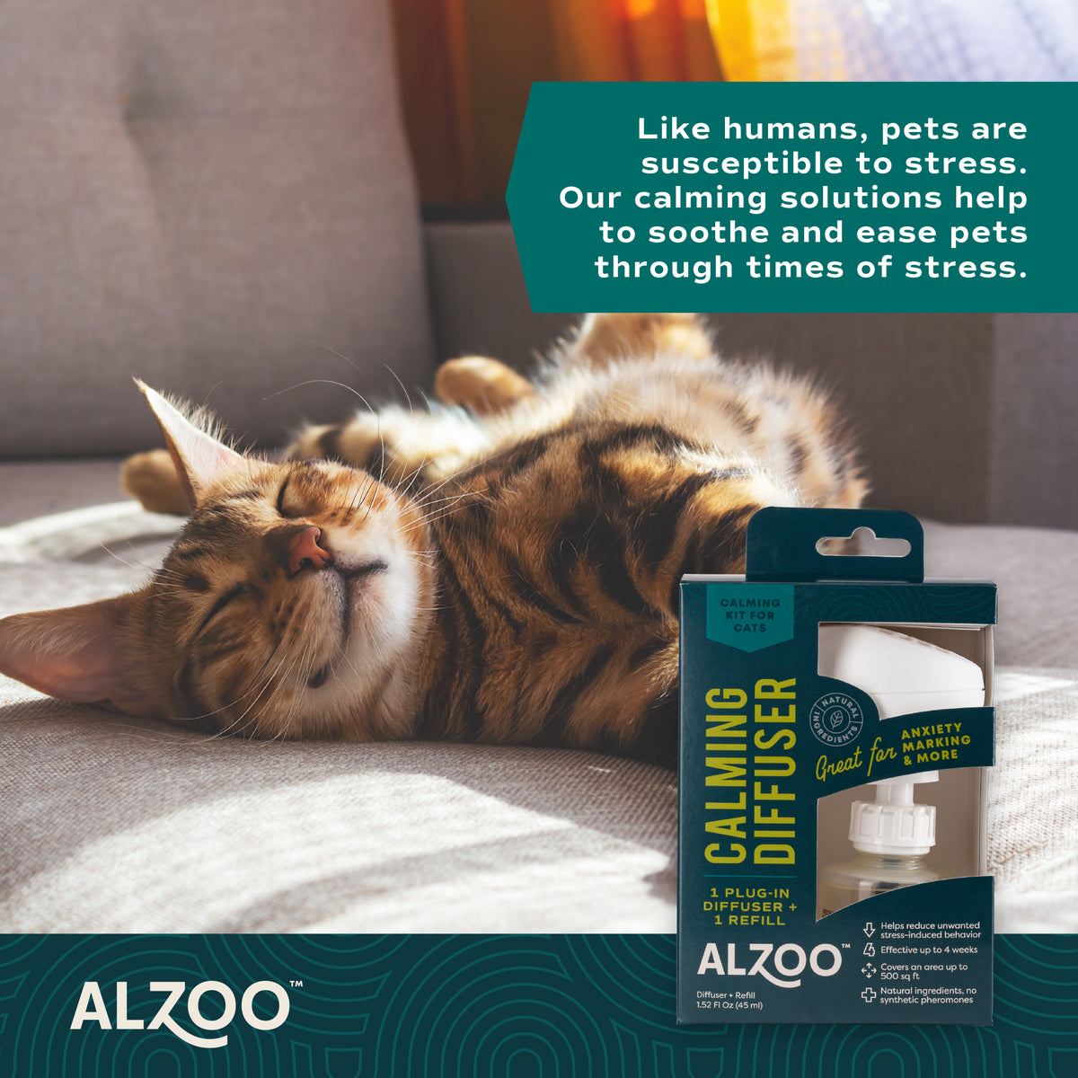 ALZOO Plant-Based Calming Diffuser Kit for Cats – image 4
