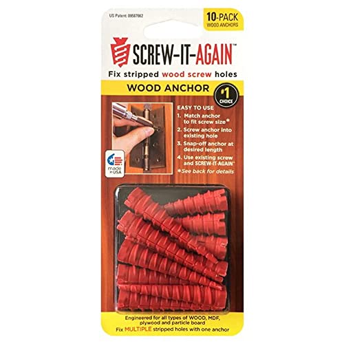 Screw It Again Stripped Screw Hole Repair – 10 Count