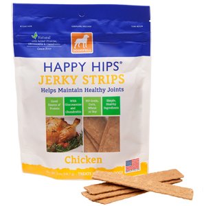 Happy Hips Chicken Jerky Strip Dog Treat, 12-Ounce 