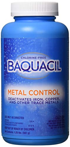 BAQUACIL 84327 Metal Control Chlorine-Free Swimming Pool Maintenance, 1.25 pounds