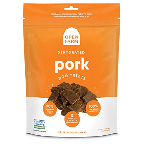 Open Farm Dehydrated Pork Dog Treats, 4.5 oz