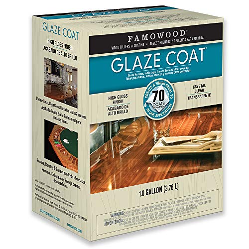 FamoWood Glaze Coat Kit, Clear, 1-Gallon