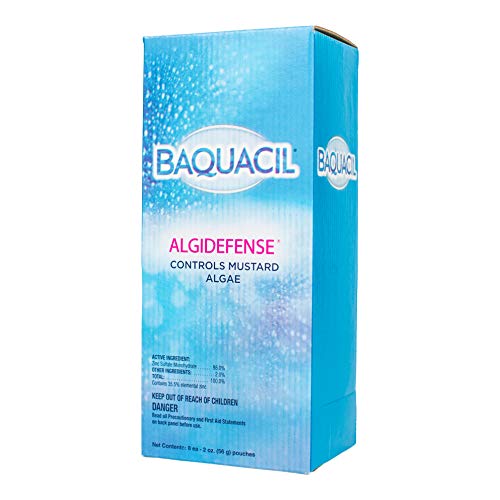 Baquacil 84346 AlgiDefense Pouches Swimming Pool Algaecide Cleanser, 8 ct