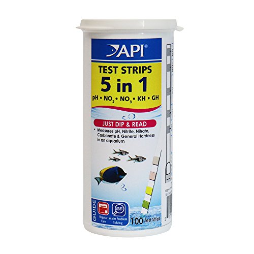 API 5-in-1 Aquarium Test Strips – 100 Count